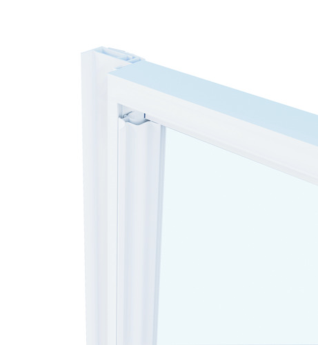 Paroi de douche coulissante Missi 4mm 100cm blanc - Prix net livré chez vous -